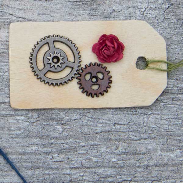 gears with rose