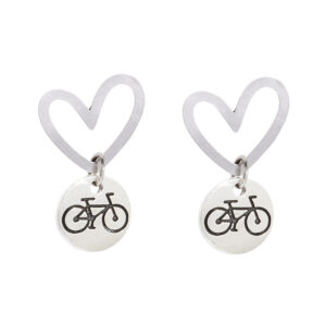 Steel My heart bike charm