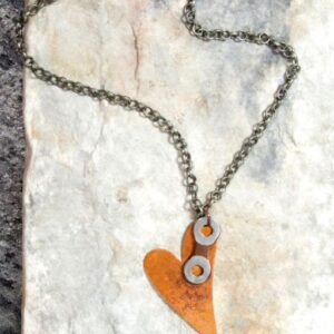 Chained to Bike Love Necklace