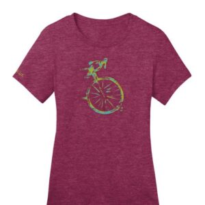 Road Bike Women's Rider Artist Tee Series mountain berry