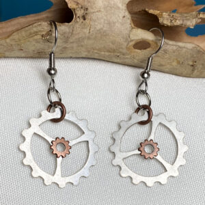 Fixie gear earrings