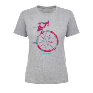 bicibits-Road-Gravel-Bike-Rider-Artist-Series-Ladies- T-Shirt-Mixology-Heather Gray